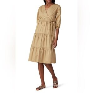 Sweet Baby Jamie | Taupe Wrap Dress size XS